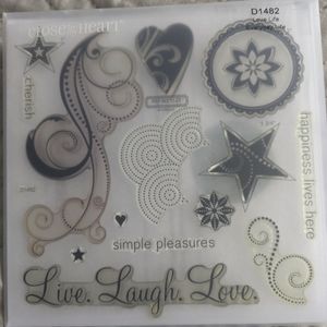 CLOSE TO MY HEART cling stamp set Love Life